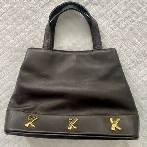 Paloma Picasso Chocolate Brown Leather Bag